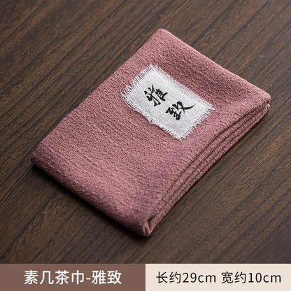 Absorbent Cotton Linen Tea Towel Aesthetic Teapot Cleaning Towel Dish Towels for Kitchen Tea Napkins Tea Cloth Tea Items Craft
