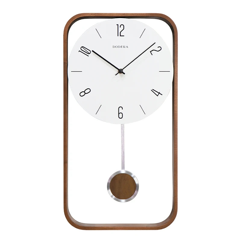Holz-Vintage-Wanduhren, modernes Wohnzimmer mit Pendel, luxuriöse große Uhren, Wanduhr, modernes Design, Heimdekoration, Geschenkideen