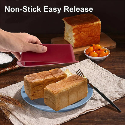 1Pc Mini Toast Silicone Mold Rectangular Cake Pan Cheese Cake Mold Bake Mold Bread Baking Tray