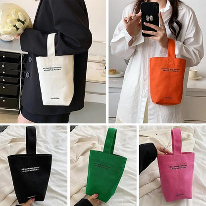 Casual Handbags Canvas Shoulder Crossbody Bags Large Capacity Shopper Bag  Letters Shoulder Crossbody Bags Purse