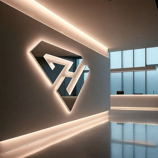 High Quality Indoor Luxury Salon Light Sign Custom Wall logo Design Signage 3D Led Letter Business Sign Outdoor