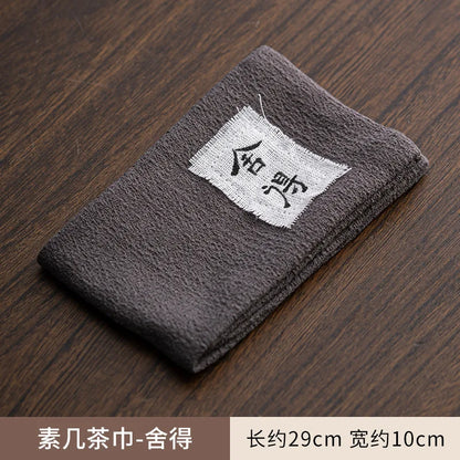 Absorbent Cotton Linen Tea Towel Aesthetic Teapot Cleaning Towel Dish Towels for Kitchen Tea Napkins Tea Cloth Tea Items Craft