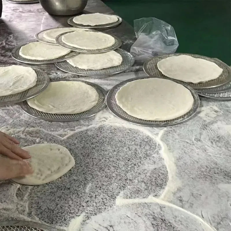 Non stick Pizza Screen Pan Baking Tray New Aluminum Metal Net Bakeware Kitchen Tools Pizza pan peel pizza stone cocina