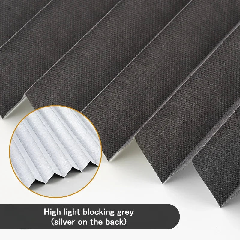 5 Size Self-adhesive Pleated Blinds Bathroom Balcony Shades Half Blackout Windows Curtains for Bedroom Living Room Balcony