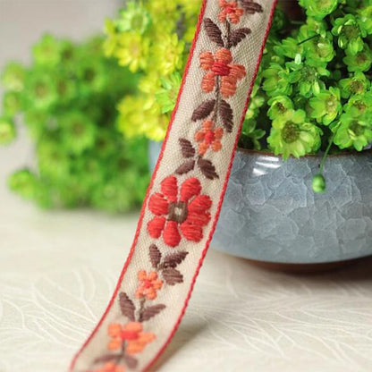 1.5CM Wide HOT Cotton Beige Embroidery Lace Fabric DIY Applique Collar Trim Ribbon Cord Sewing Guipure Wedding Dress Cloth Decor