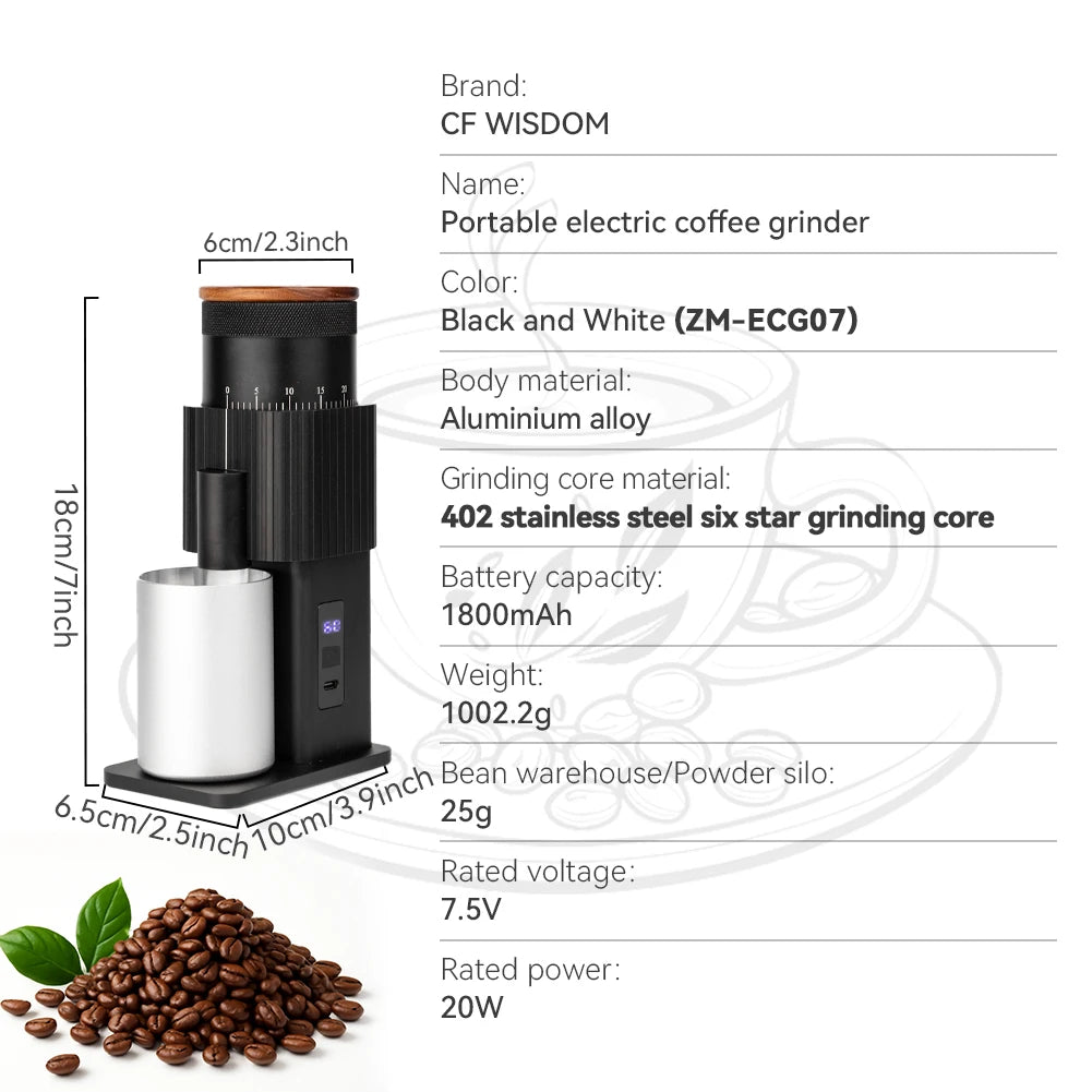 Coffee Grinder for Pour Over, Coffee Bean Grinder for French Press, Electric Coffee Grinder Gift for Thanksgiving Christmas
