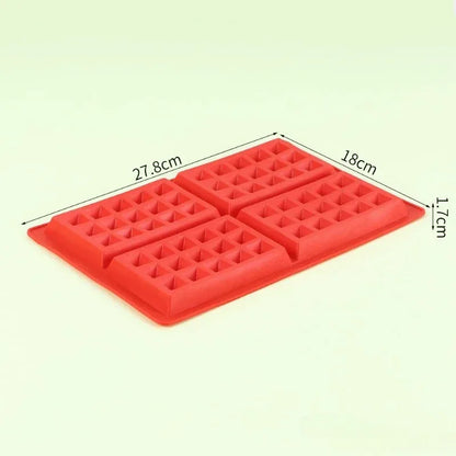 Silicone Waffle Cake Mold Waffle Maker Chocolate Bread Baking Molds Non-Stick Muffin Mould Bakeware Cookie Cooking Kitchen Tool