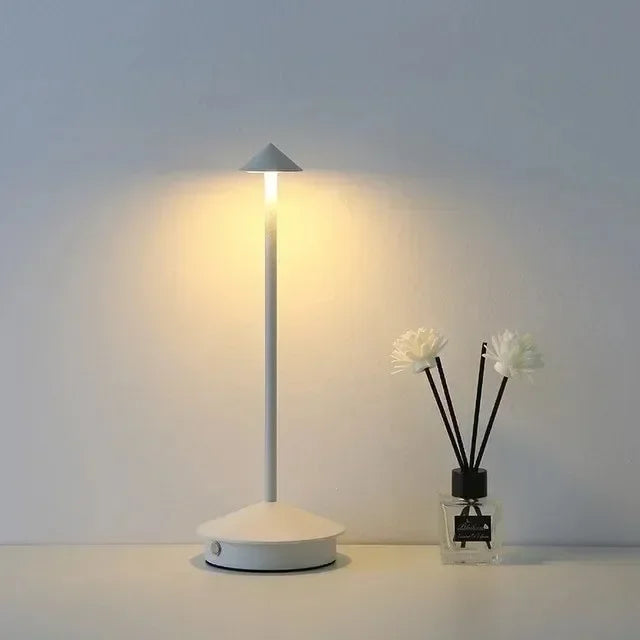 Retro LED Table Lamp Touch Dimmable Desk Lamp bedroom decoration Home Dining Room Coffee Shop Simple Nordic Mushroom Room Decor