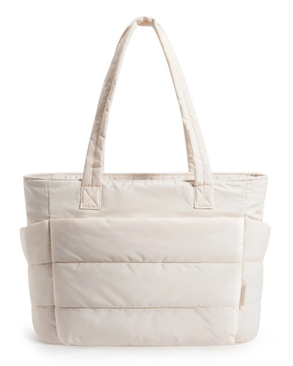 BAGSMART Damentasche, große Kapazität, einfarbig, Einkaufstasche, vielseitige Handtasche für Pendler, Arbeit, Studenten, Klasse, Einkaufstasche