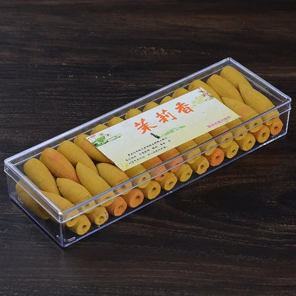 50 Capsules/box of Backflow Incense Cone Aloes Sandalwood DIY Home Office Backflow Smoke Appreciation Meditation Sedation