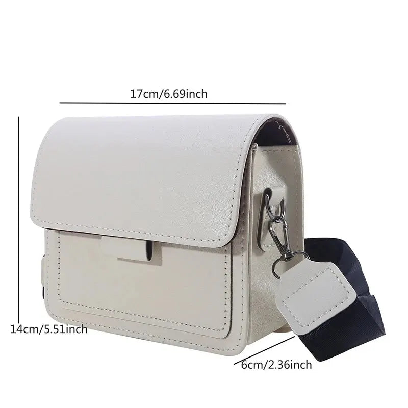 Klassisk designer PU Leather Crossbody Bag for Women Travel Handle Handbag Fashion Shoulder Messenger Bag Ladies Small Flap Bag