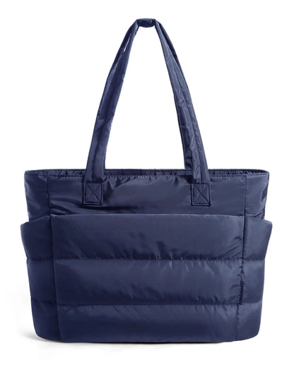 BAGSMART Damentasche, große Kapazität, einfarbig, Einkaufstasche, vielseitige Handtasche für Pendler, Arbeit, Studenten, Klasse, Einkaufstasche