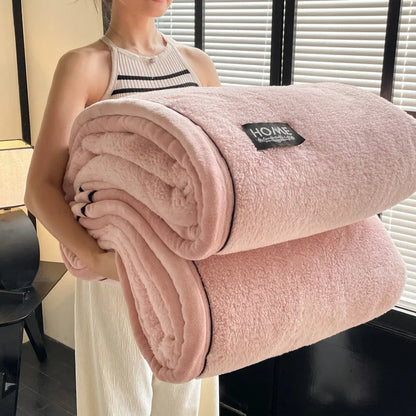 New Grade A Half-sided Velvet Autumn Winter Keep Warm Blankets for Bed Soft Fluffy Warmth Sofa Blanket Shawl Napping Blankets
