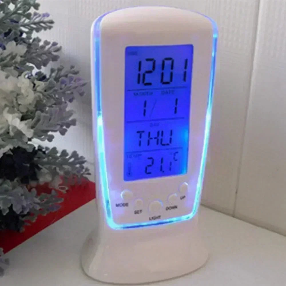 Digital Wall Clock Desk Clock Electronic Alarm Clock Modern Home Decoration Decoration for Bedroom Home Decor Interior Led Table