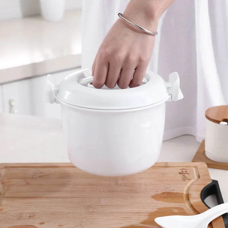 Rice Cooker Microwave Steamer Cookware Kitchen Mini Oven Cooking Container Multifunctional Insulation Steaming Pot