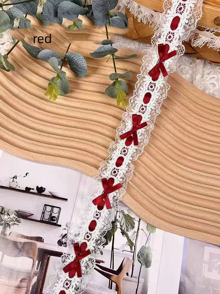 Bow Pleated Lace Handmade Diy Decoration Baby Clothes Skirt Hem Clothing Lace Accessories Curtains Home Decoration Accessories