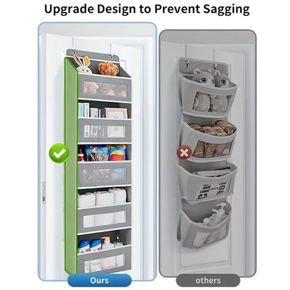 5-Shelf Hanging Storage Organizer - Behind Door, Anti-Tilt, 5 Large Capacity Pockets, Hanging Bag Suitable For Bedroom, Bathroom