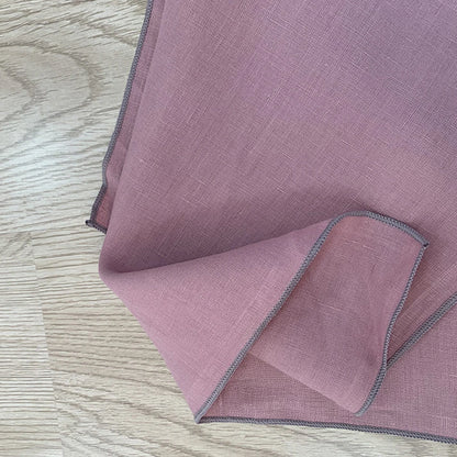 4PCS Pure Linen 100% Napkins Cloths Reusable 40x40cm Soft Comfortable Fabric Kitchen Accessories for Wedding Birthday Parties