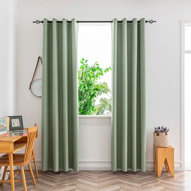 Blackout Curtains for Living Room  Full Light Blocking Drapes With Black Backing Thermal Insulated Grommet Panels for Bedroom