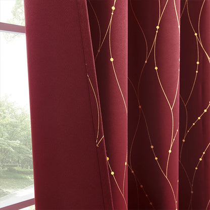 1 piece of blackout curtains, light-reducing and heat-insulating curtains for living room, bedroom, office decoration