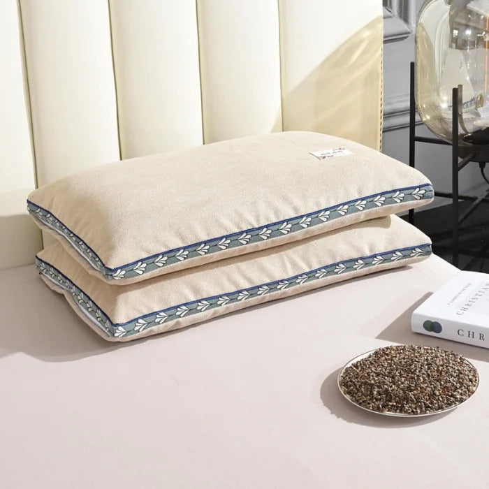 hard pillow core with pillowcase to protect the cervical vertebrae and aid sleep pillow Buckwheat shell pillow single dormitory