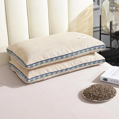 hard pillow core with pillowcase to protect the cervical vertebrae and aid sleep pillow Buckwheat shell pillow single dormitory