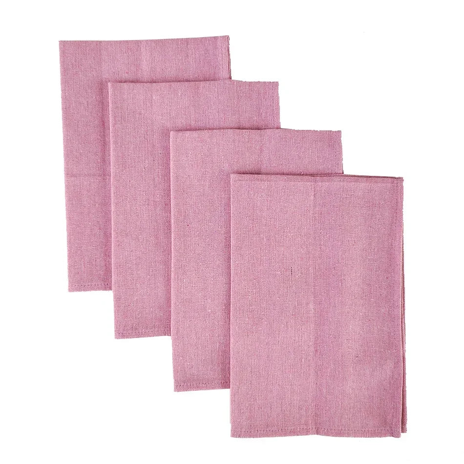 Set of 10 Pack Cocktail Napkins 40 X 40cm Cotton Blend Heavy Fabric Durable Linen Towel for Home Kitchen Wedding Decoration