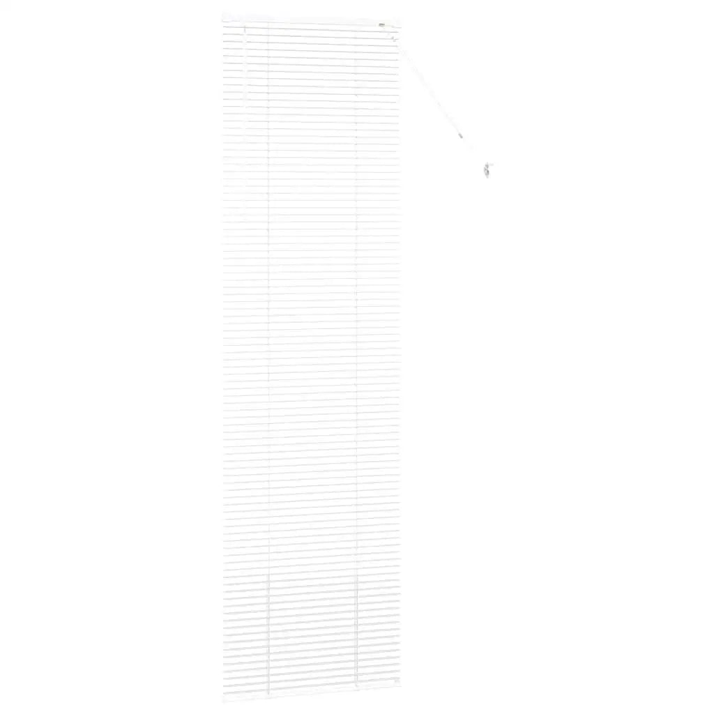 Persiane manuali in alluminio bianco con tende per la decorazione domestica Trattamento per finestre con filtraggio della luce regolabile