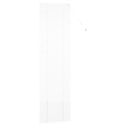 Persiane manuali in alluminio bianco con tende per la decorazione domestica Trattamento per finestre con filtraggio della luce regolabile
