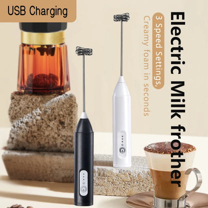 Wireless Mëllechresser elektresch USB Recharge 3 Geschwindegkeet huel Handlend kleng Kaffi Schlahmatch Witz fir Kaffi Kichen Tools