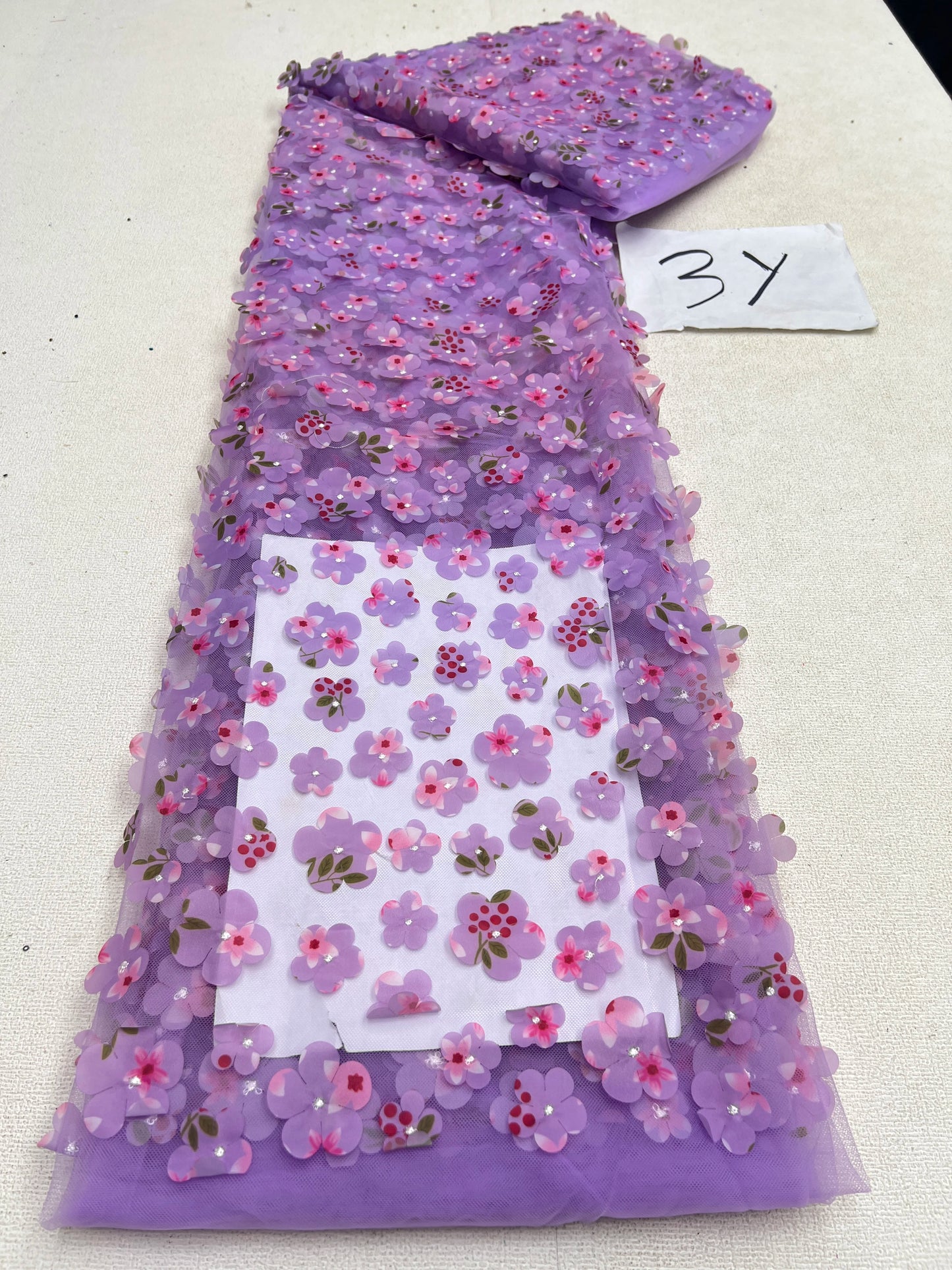 African Sequins Beaded Lace Fabrics  3 yards High Quality Sequence Embroidery French Nigerian Lace Fabric For Wedding Sewing