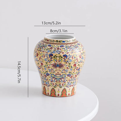Kitajski modro-beli porcelanski vintage keramični vazi okrasni predmet za cvetje dnevne sobe, lahka luksuz, vrhunski