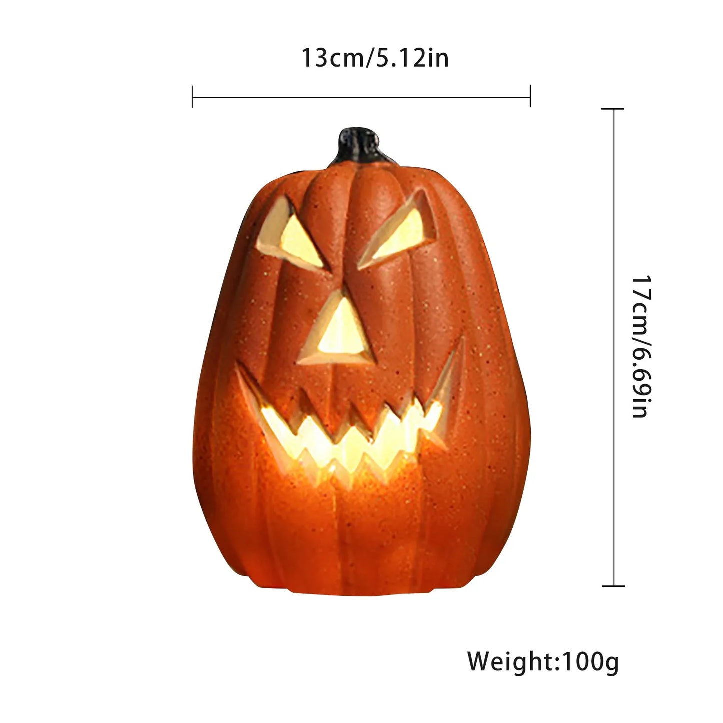 Halloween LED Pumpkin Lantern, LED Light Lamp Lantern Home Provis Bar, Halloween Decor LED Lantern Scene Layout Hjem dekorasjon