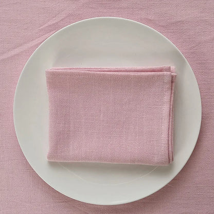 4PCS Table Napkins,40X40cm Cotton Linen Kitchen Tableware Towel,Soft Durable Cloth,Washable and Reusable Placemat