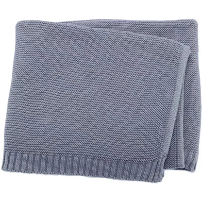 Personalized Kid Name Baby Blanket Embroidered New Born Baby Blanket Stroller Swaddles Breathable Cotton Knitted Blanket Bedding