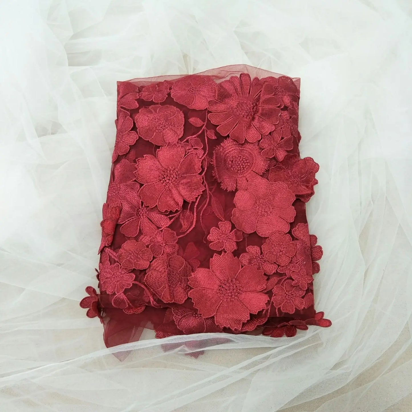 16 Colors multicolor handmade 3D flower lace fabric colorful evening dress lace fabric fashion dress lace 130cm width fabric