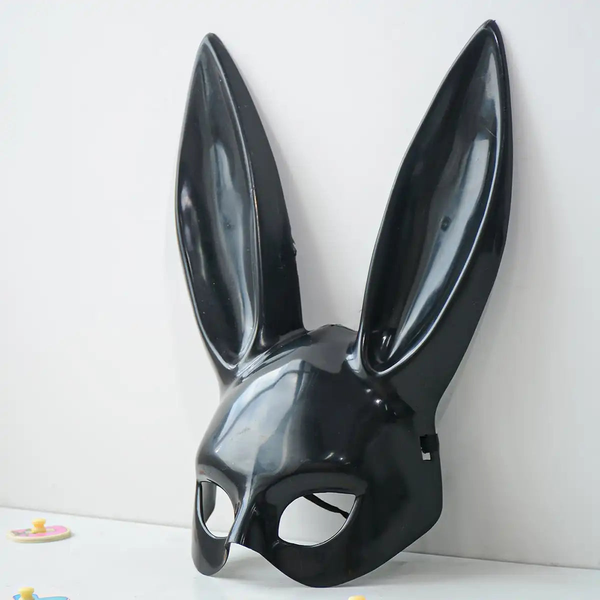 Decoración de la fiesta de la máscara de conejo negro Blanco Halloween Partido Long Ears Long Bunny Mask Cosplay