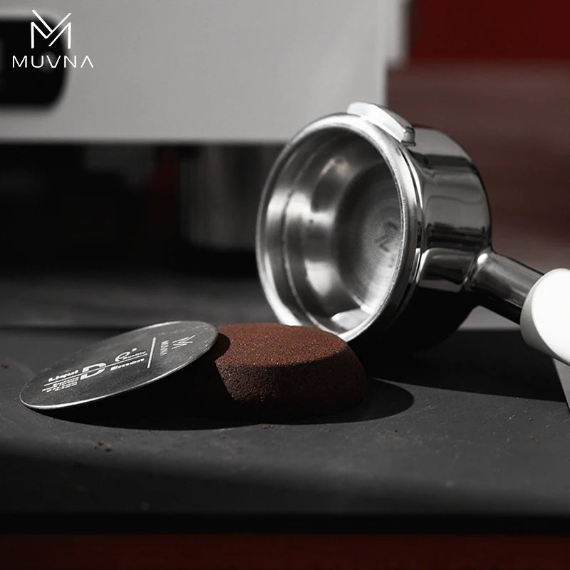 MUVNA Ultra-thin Espresso Puck Screen, Multilayer Metal Coffee Filters with Stainless Steels for 51/54/58mm Portafilter Basket