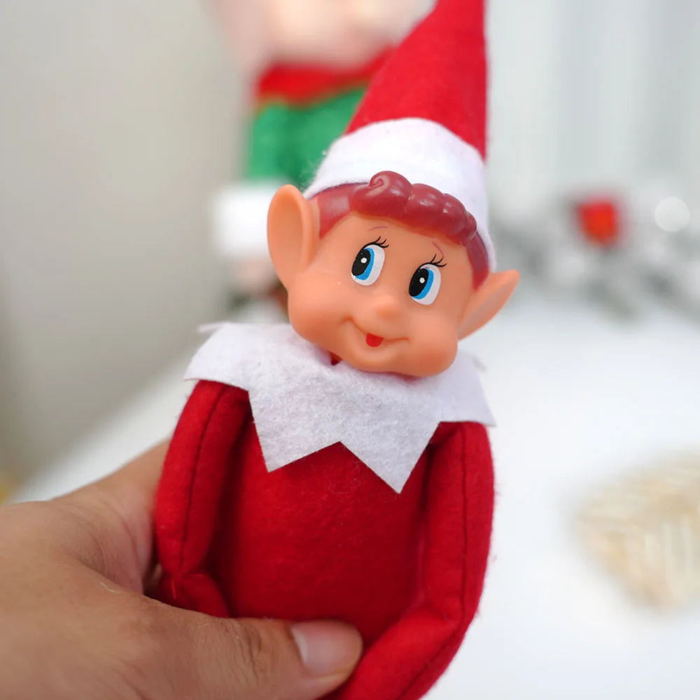 42cm vánoční elf chování chování Špatně plyšová hračka Novinka Long Bendy Naughty Boy Elf na polici Christmas Elves Doll