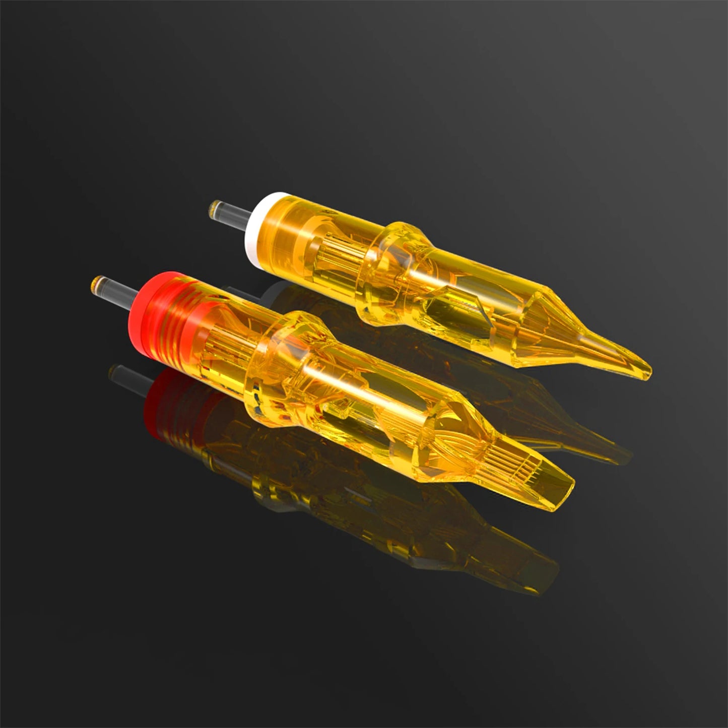 10 PCS Yellow Dragonfly Tattoo Cartridge Needle 1 3 5 7 9 11 13 14 15 RL RM RS M1 Professionele cartridge make -up naalden