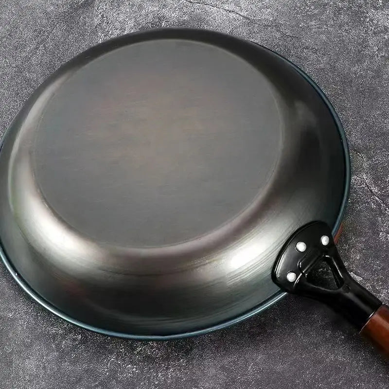 Coating-Free Frying Pan Non Stick Frying Pans Steak Omelette Pancake Skillet Pre-seasoned for Outdoor Barbecue Microwave Safe