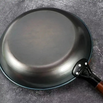 Coating-Free Frying Pan Non Stick Frying Pans Steak Omelette Pancake Skillet Pre-seasoned for Outdoor Barbecue Microwave Safe