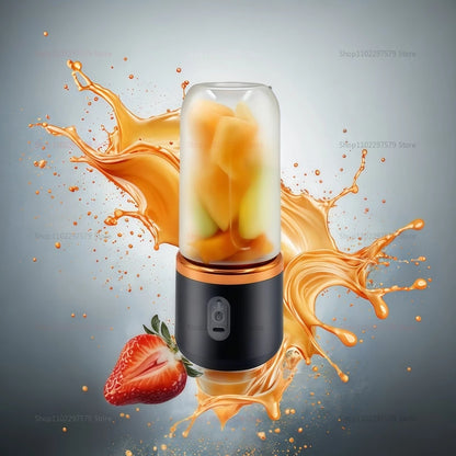 Bærbar 2-kopfrugt Juicer Blender Mini Ice Crusher USB Genopladelig trådløs juice Extractor til smoothies rejse kompakt