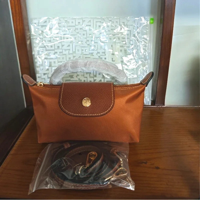 25 Mini Nylon Dumpling Bun Non Perforated Single Shoulder Women's Handbag Multi functional Spring and Autumn Single Shoulder Bun