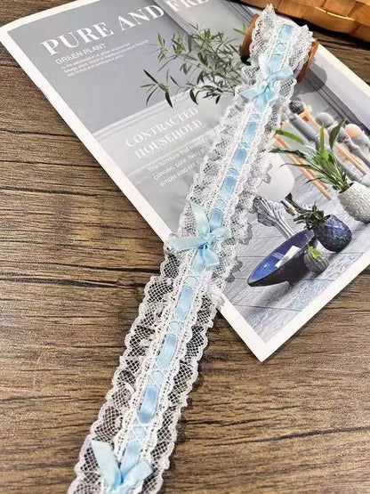 Bow Pleated Lace Handmade Diy Decoration Baby Clothes Skirt Hem Clothing Lace Accessories Curtains Home Decoration Accessories