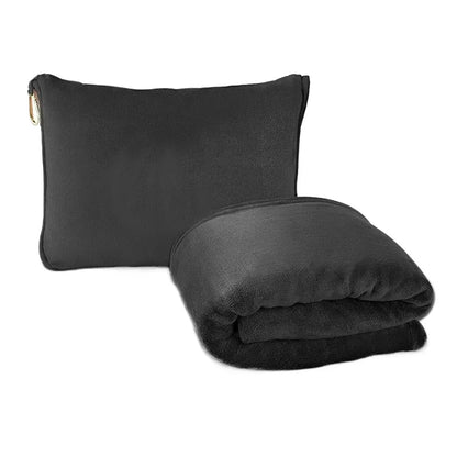 Coral Fleece Airplane Blankets Soft Warm Fluffy Multi Functional Portable Cuddle Cution Pillow 2 in 1 Travel Blankets