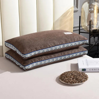 hard pillow core with pillowcase to protect the cervical vertebrae and aid sleep pillow Buckwheat shell pillow single dormitory