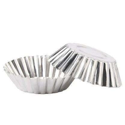 50pcs Aluminium Cupcake Cake Cookie Fined Mold Tin Baking Tool Hot