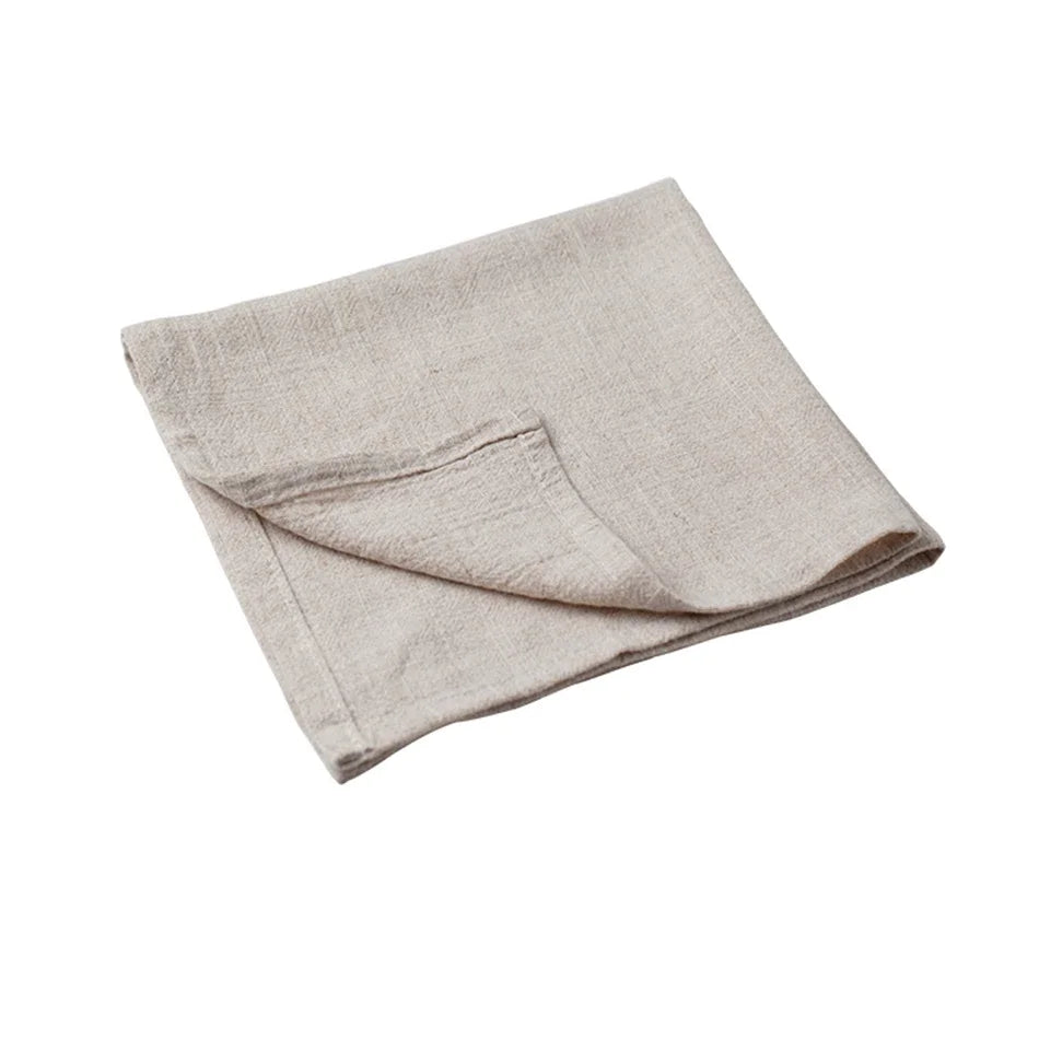 4PCS Table Napkins,40X40cm Cotton Linen Kitchen Tableware Towel,Soft Durable Cloth,Washable and Reusable Placemat
