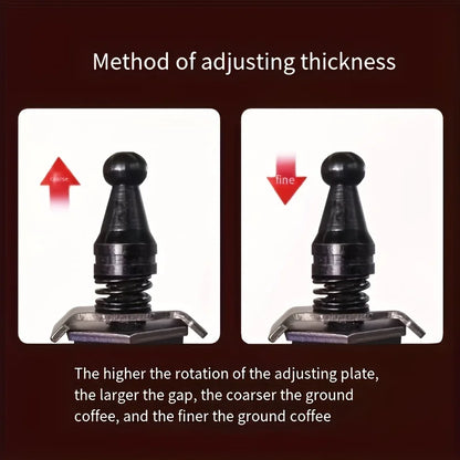 Vintage Classic Hand-Cranked Bean Grinder Portable Adjustable Coffee Grinder Home Mini Large Wheel Manual Coffee Machine Gift
